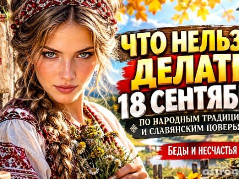 Что нельзя делать 18 сентября
