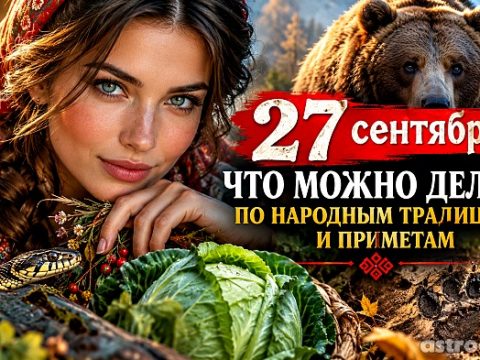 Что можно и нельзя делать 27 сентября