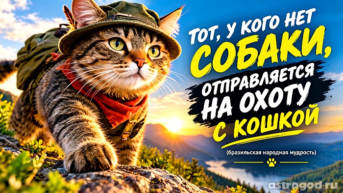 Тот, у кого нет собаки, отправляется на охоту с кошкой (бразильская народная мудрость)