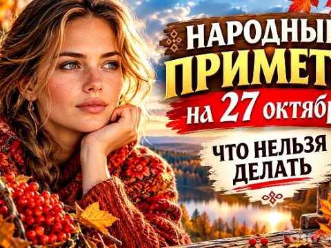 Что можно и нельзя делать 27 октября