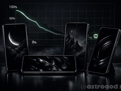 Смартфоны с тёмными обоями