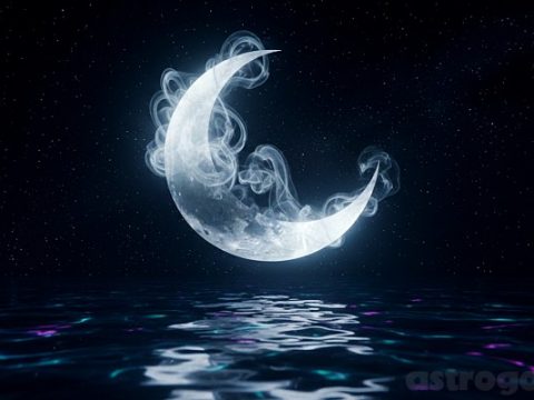 Луна арт картинка