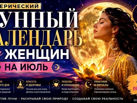 Лунный календарь для женщин на июль